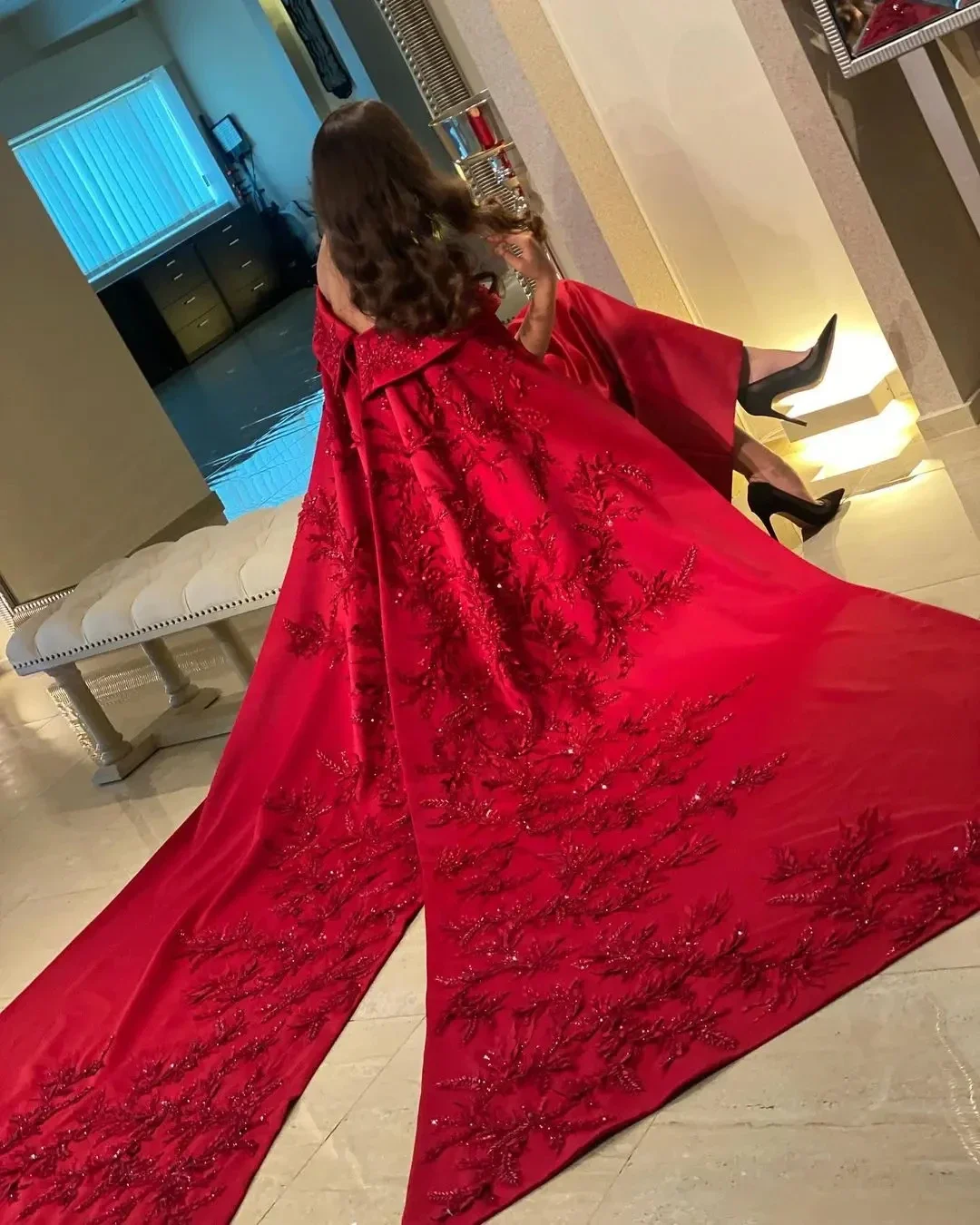 Customized Ankle Length Sheath - Women Formal Party Wear Dress review and price