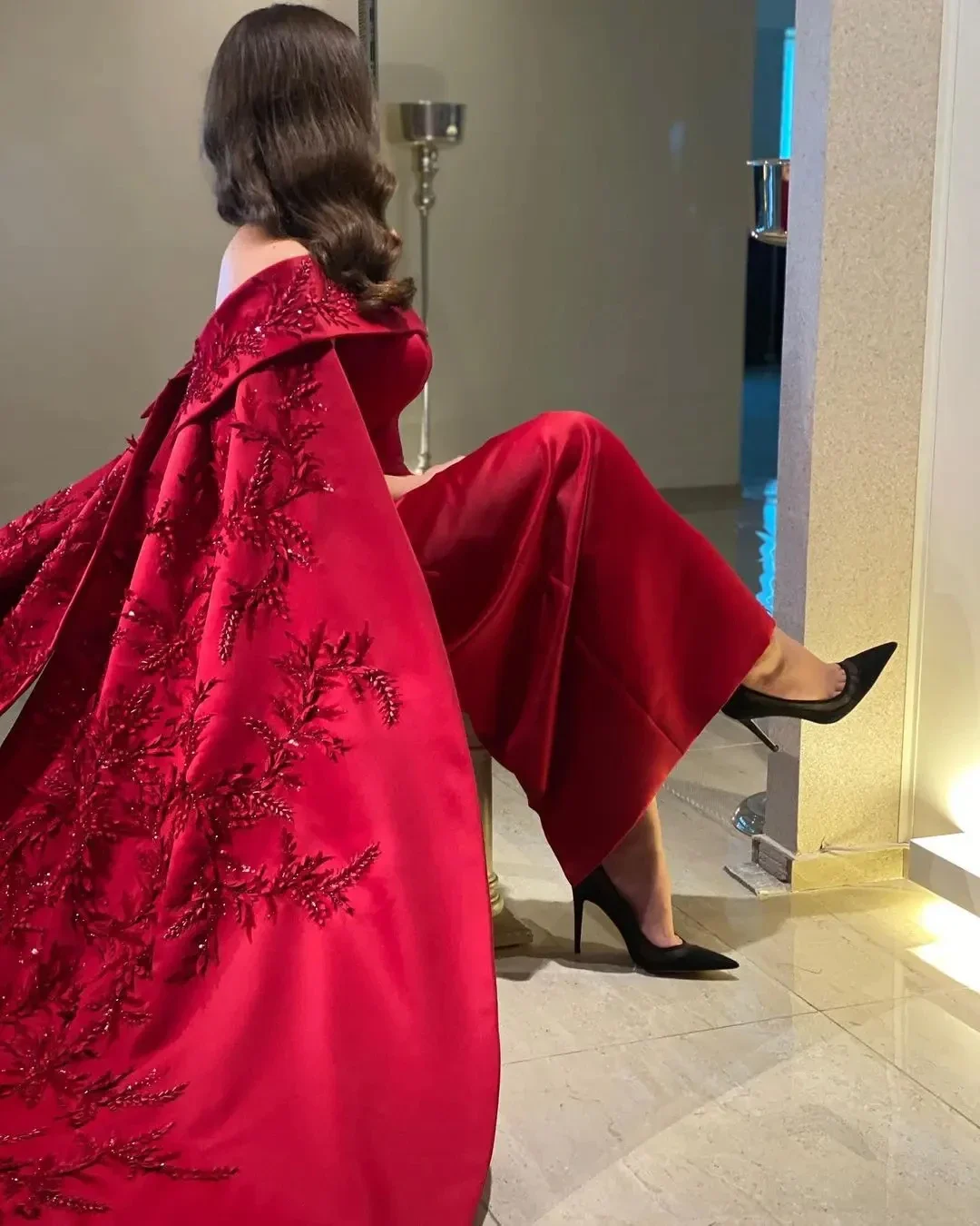 Customized Ankle Length Sheath - Women Formal Party Wear Dress review and price
