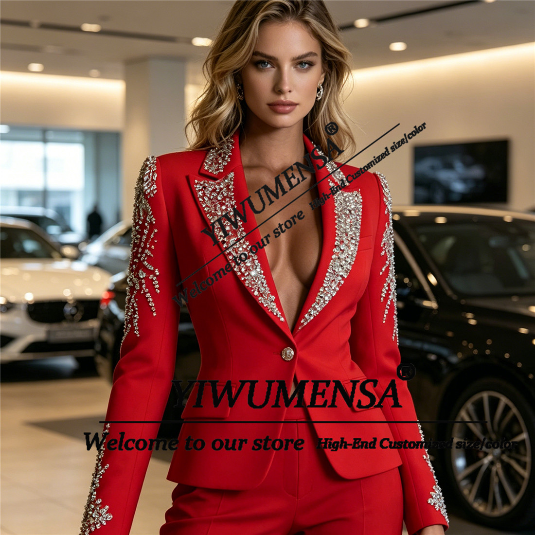 Luxury Women Suits 2 Pieces Se - Women'S Formal Wear Pants Suit review and price