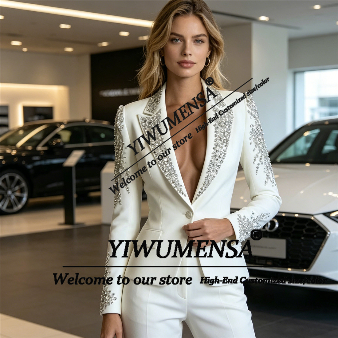 Luxury Women Suits 2 Pieces Se - Women'S Formal Wear Pants Suit review and price