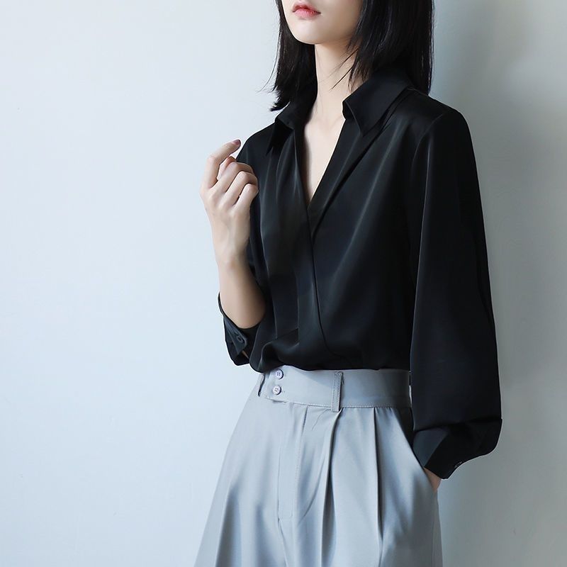 Gidyq Women Black Chiffon Shir - Women'S Formal Wear Blouse review and price
