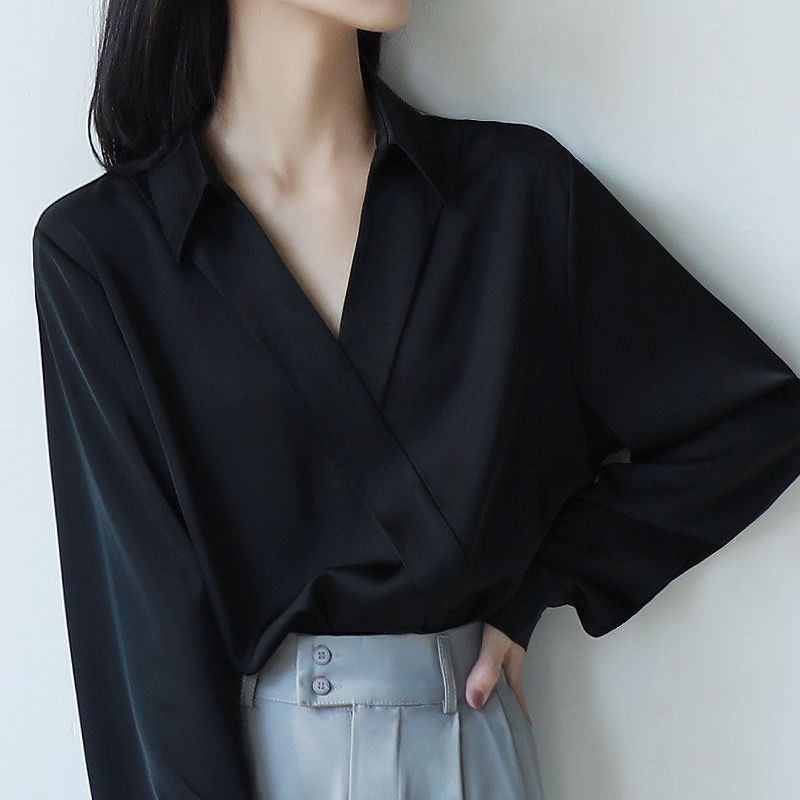 Gidyq Women Black Chiffon Shir - Women'S Formal Wear Blouse review and price