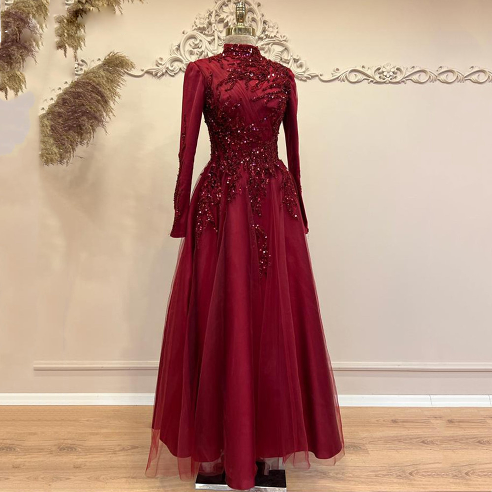Beads Ankle Length A Line Prom - Women Formal Party Wear Dress review and price
