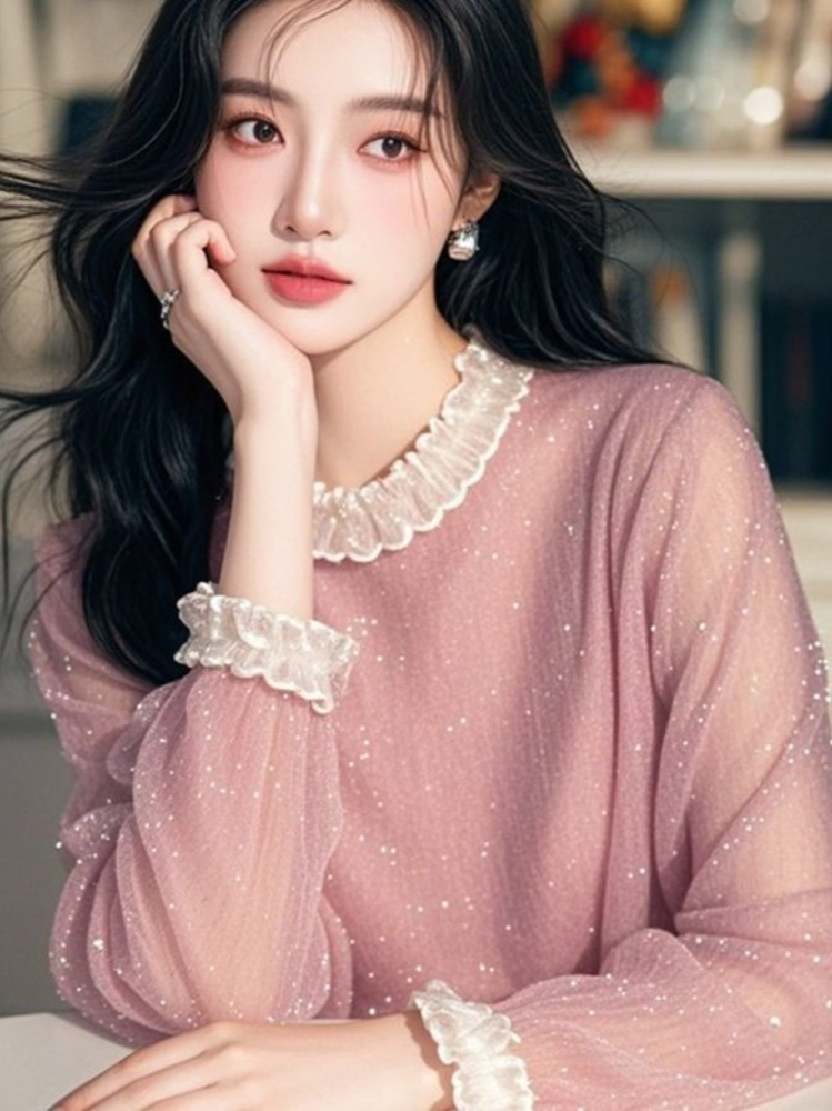 French Sweet Blouses Ruffles P - Women'S Formal Wear Blouse review and price