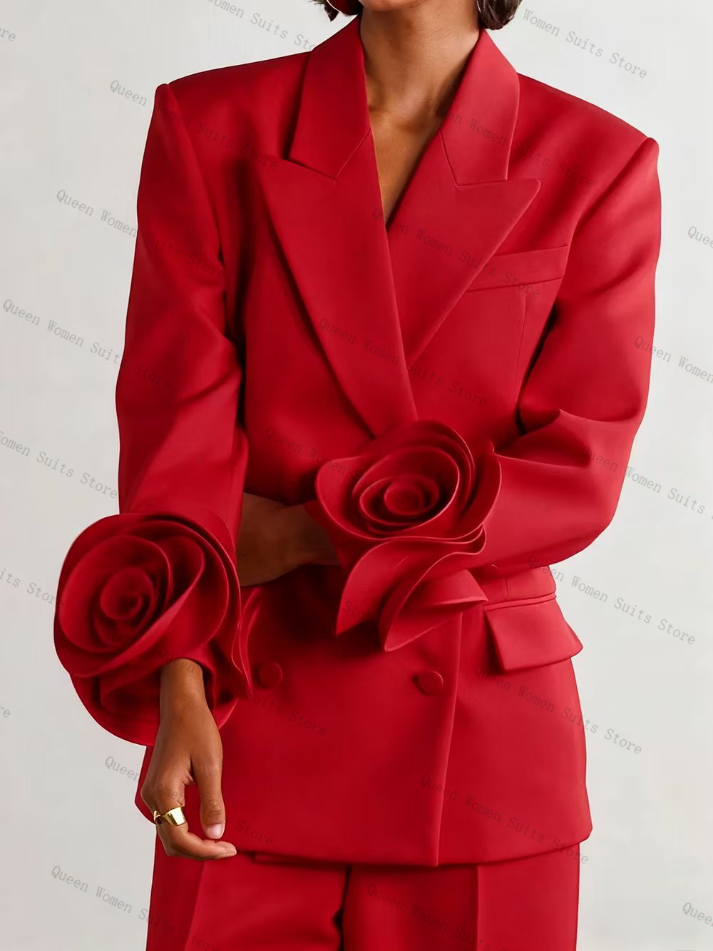 Luxury Red Women Suit Set 2 Pc - Women'S Formal Wear For A Wedding Guest review and price