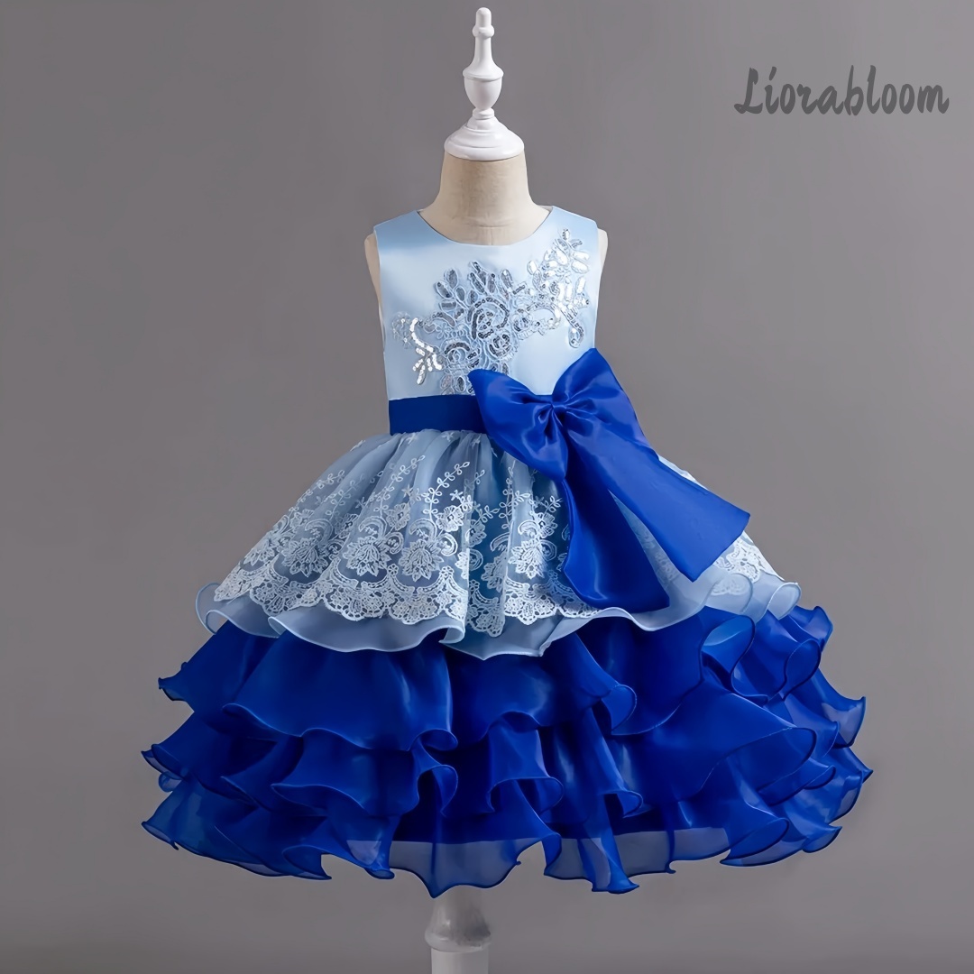 Girls' Dress With Large Bow Sl - Women Formal Party Wear Dress review and price