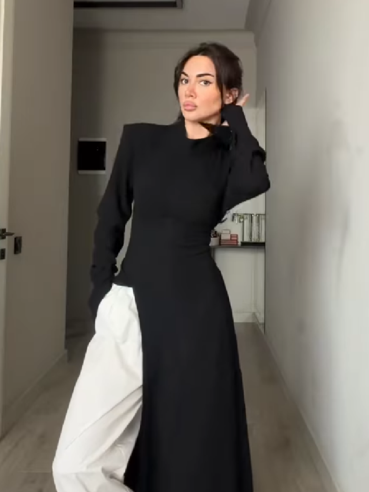 Women's Casual High Neck Long  - Women Formal Wear For Meeting review and price