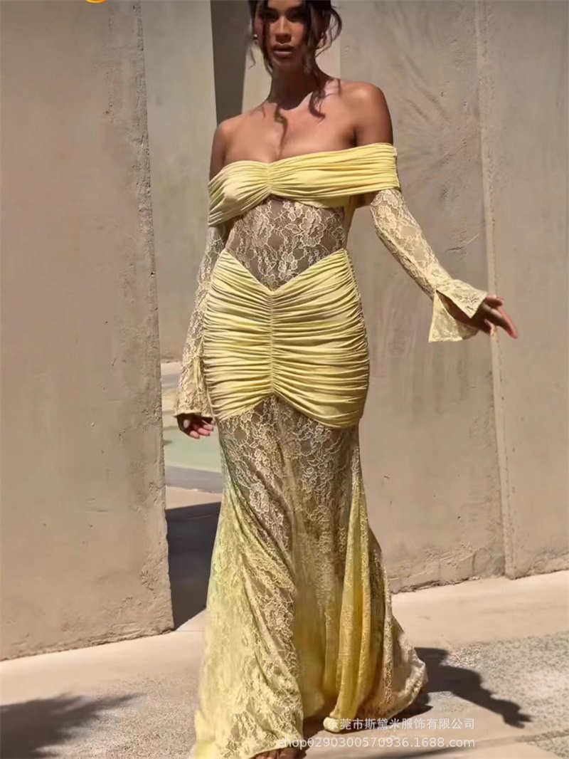 Sexy Lace Mermaid Women Prom D - Women Formal Party Wear Dress review and price