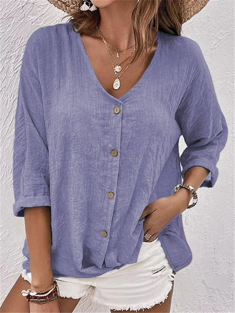 Elegant Buttons Solid Blouse S - Women'S Formal Wear Blouse review and price