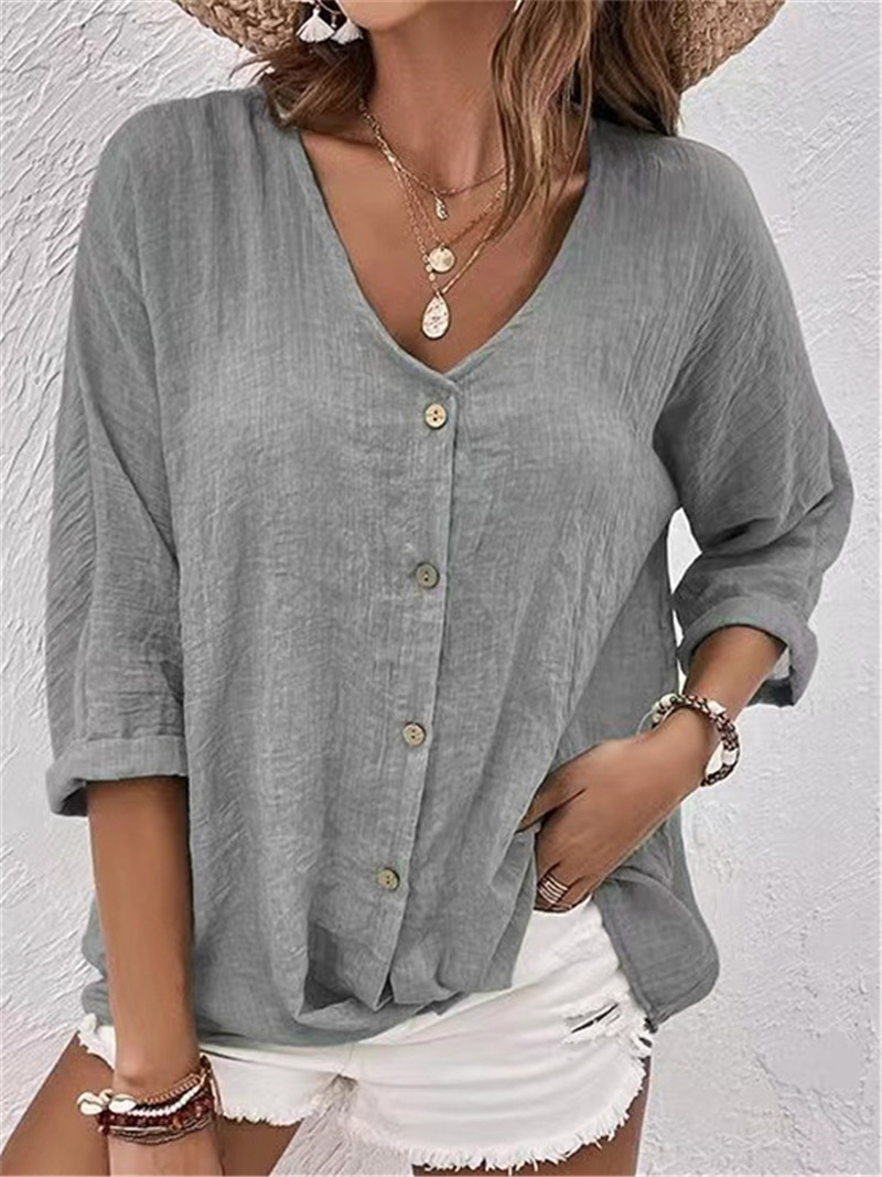 Elegant Buttons Solid Blouse S - Women'S Formal Wear Blouse review and price