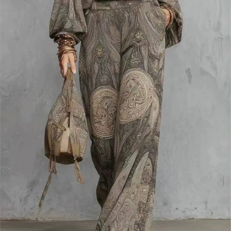 Boho Paisley Print Two-Piece S - Women'S Formal Wear Blouse review and price