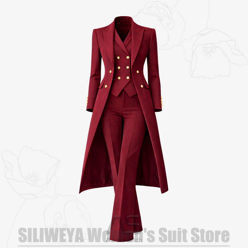 Women's Suit 3 Piece Double Br - Women'S Formal Wear Pants Suit review and price