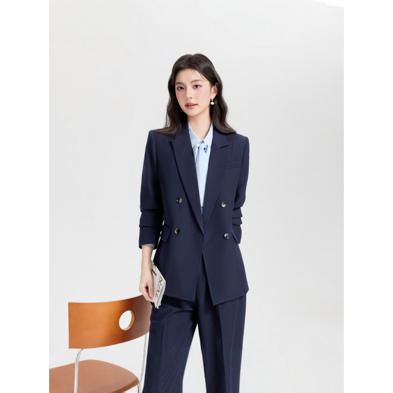 Navy blue double-breasted wome - High End Women'S Formal Wear review and price