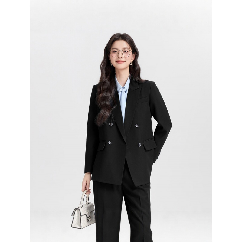 Navy blue double-breasted wome - High End Women'S Formal Wear review and price