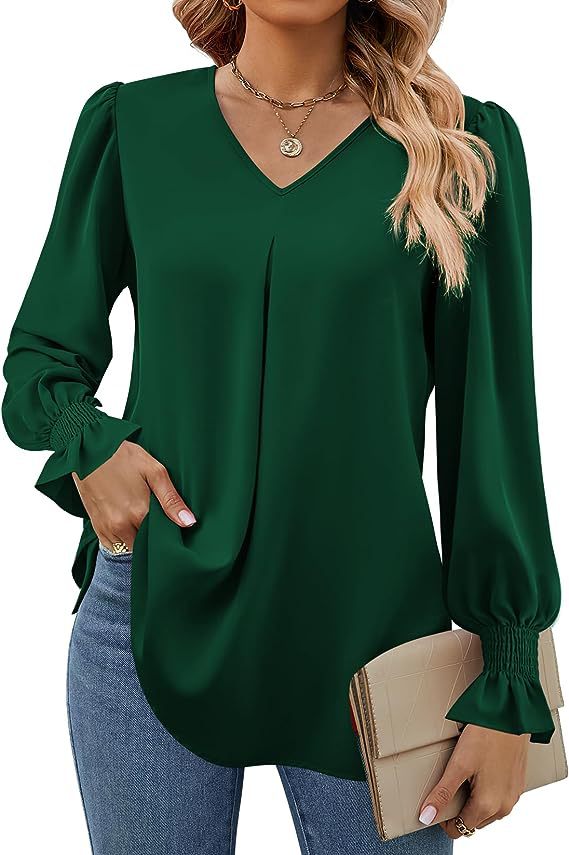 Women's Long Sleeve Shirt Spri - Women'S Formal Wear Blouse review and price
