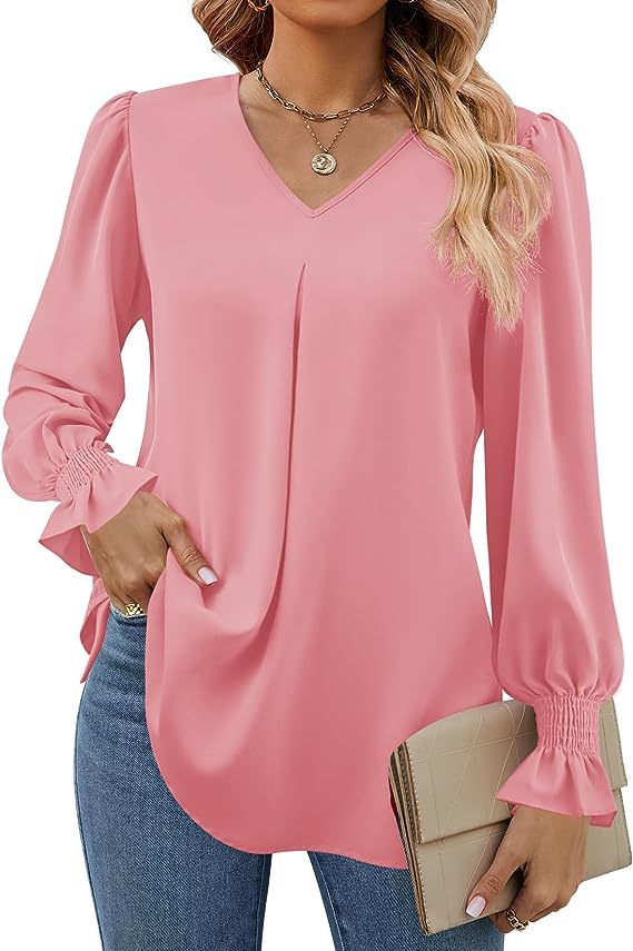 Women's Long Sleeve Shirt Spri - Women'S Formal Wear Blouse review and price