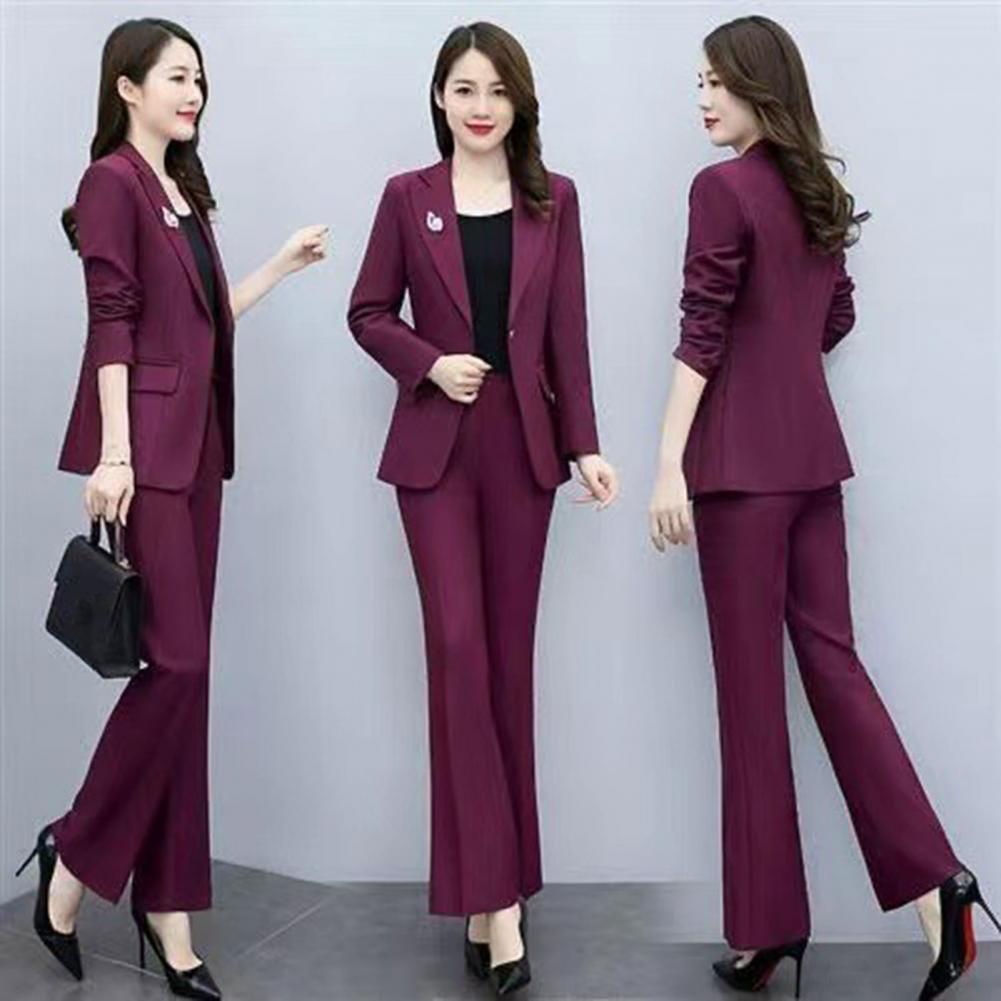 2 Pcs/Set Lady Formal Coat Pan - Women'S Formal Wear Pants Suit review and price
