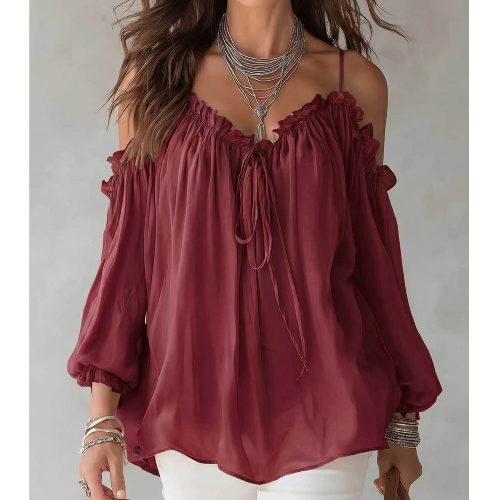 Elegant Off Shoulder Blouse Ru - Women'S Formal Wear Blouse review and price